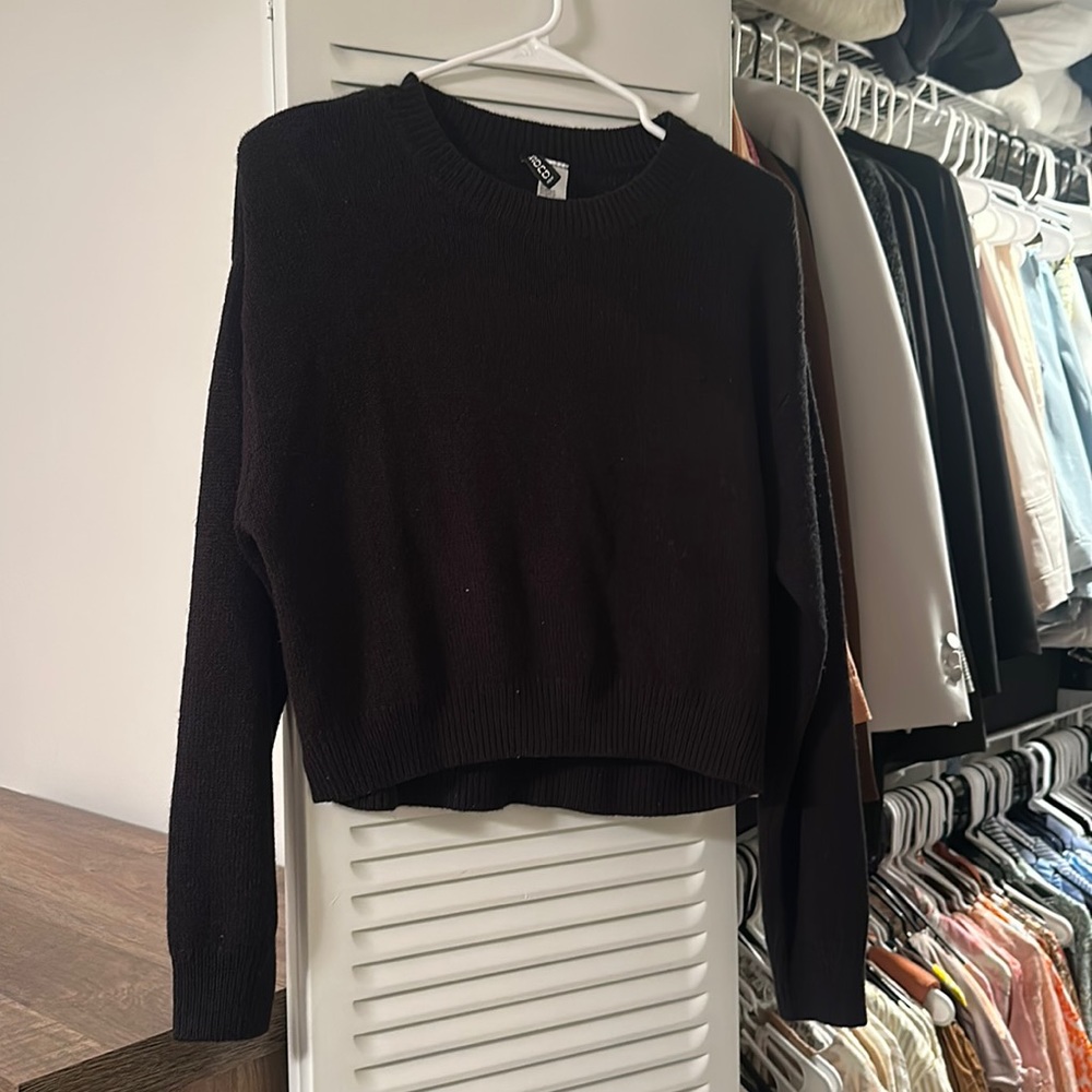 Gently worn black long sleeve sweater